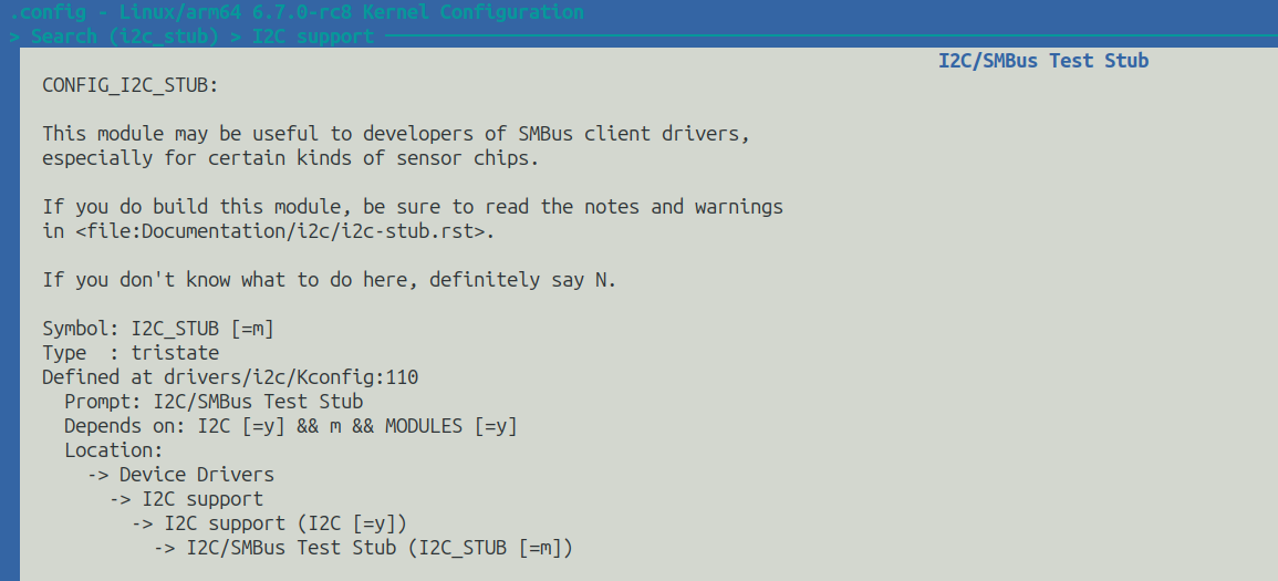 i2c_stub-menuconfig