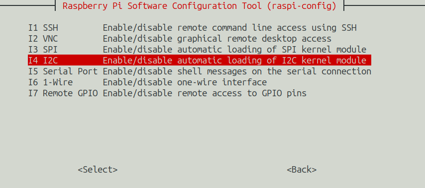 raspi-config-i2c