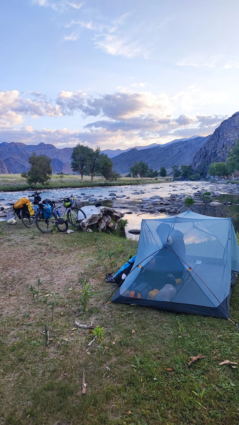 Campsite by the river