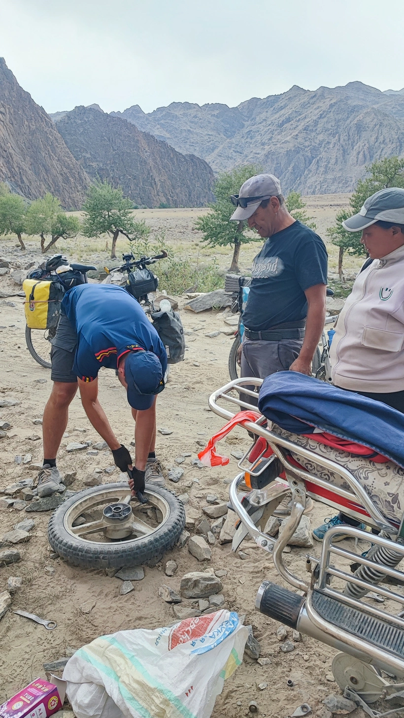 Helping the locals