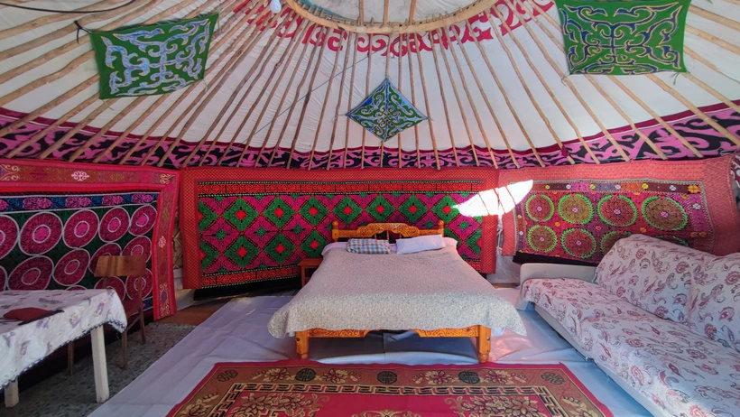 Inside a Yurt